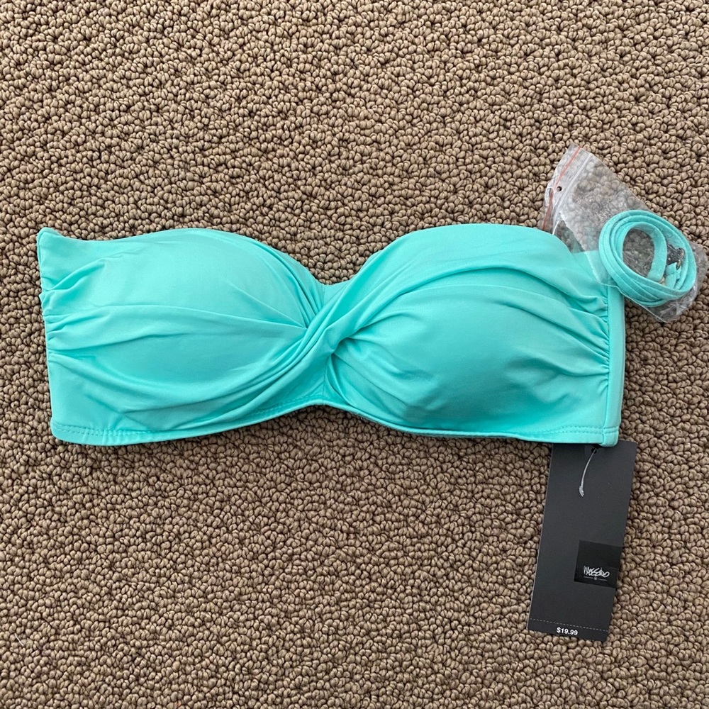 *NEW* Target Blue Strapless Bikini Swimsuit Top
